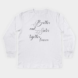 Brother and Sister Kids Long Sleeve T-Shirt